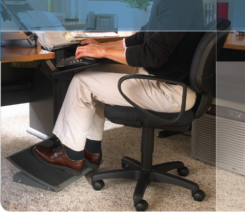 3M Adjustable Foot Rest FR530CB - footrest - FR530CB - Office